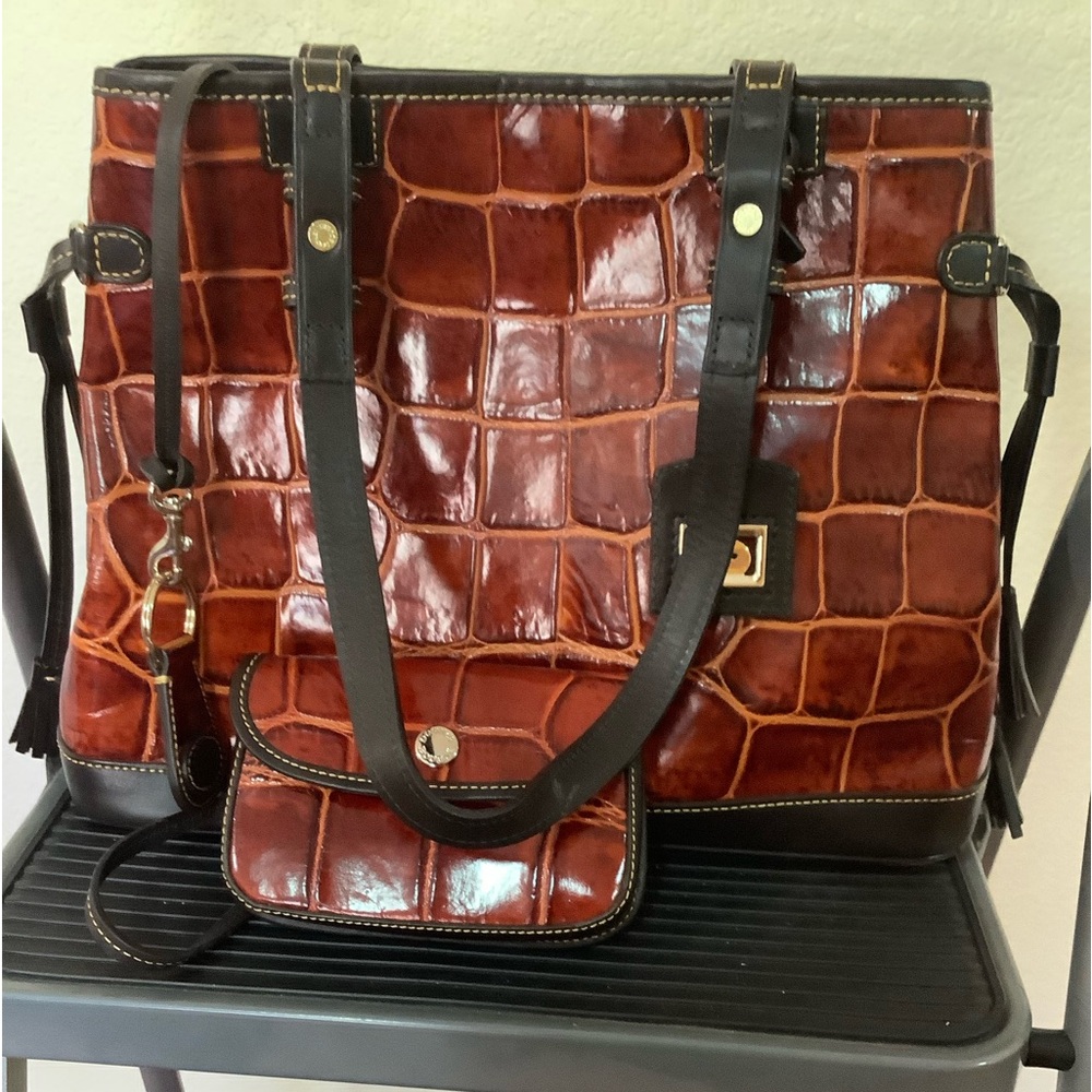Dooney and Bourke Croco Embossed Tote